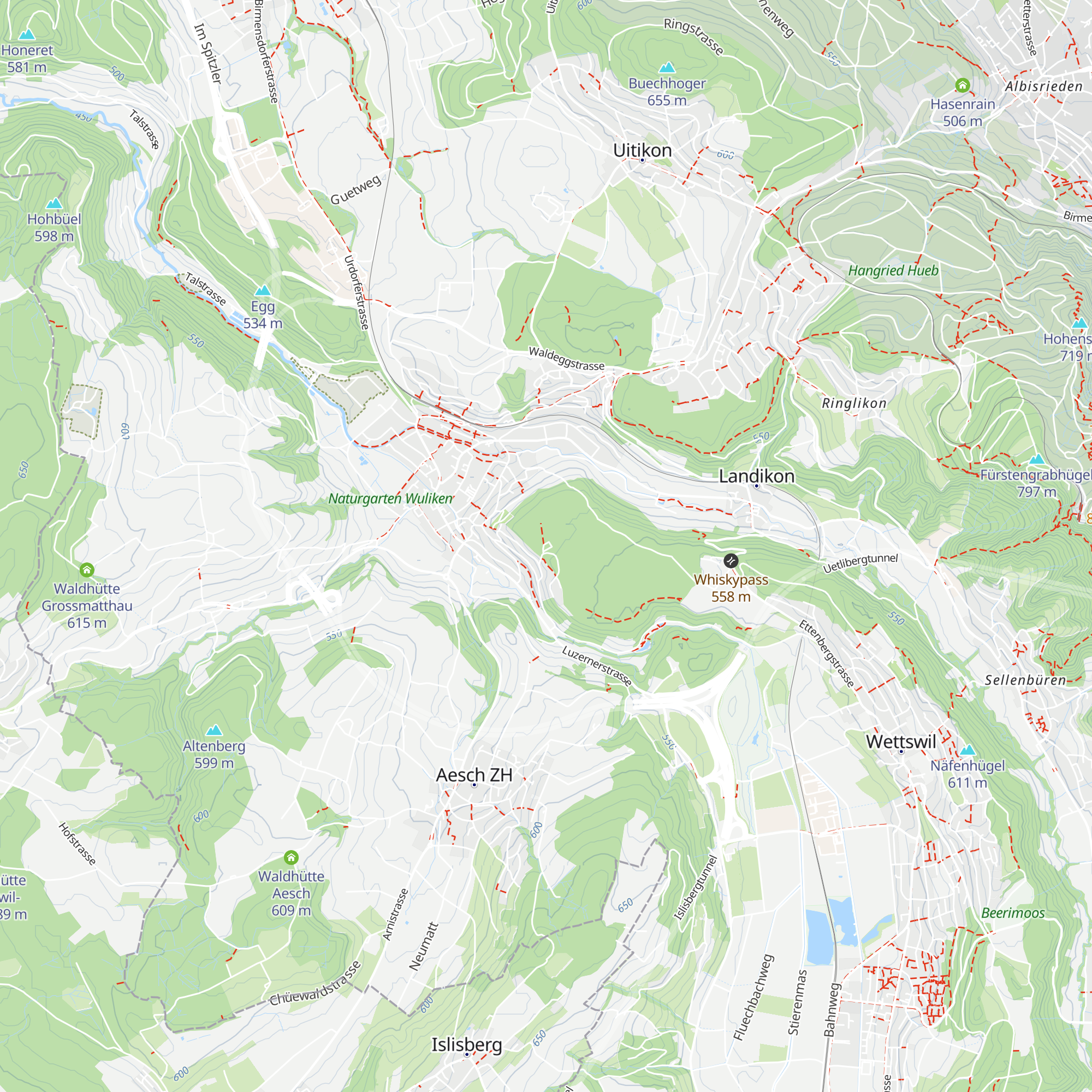 Waldhütte Ettenberg map