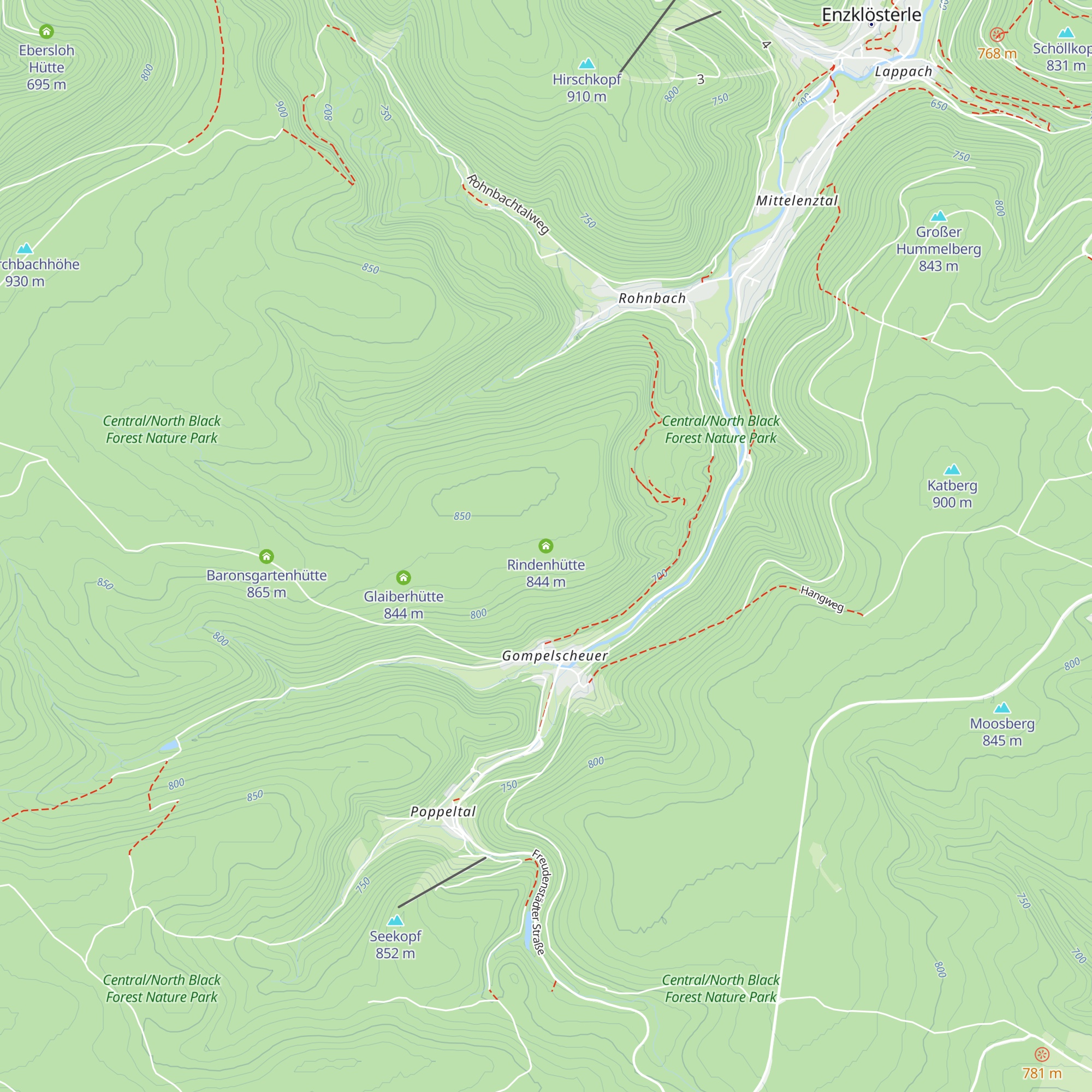 Rindenhütte map