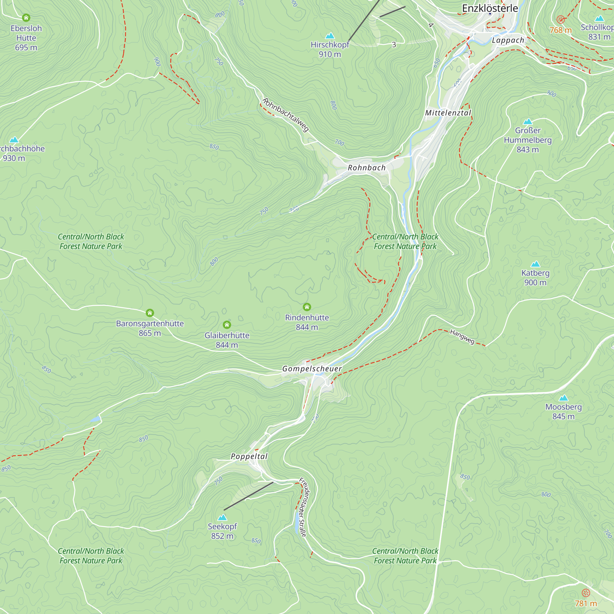 Rindenhütte map