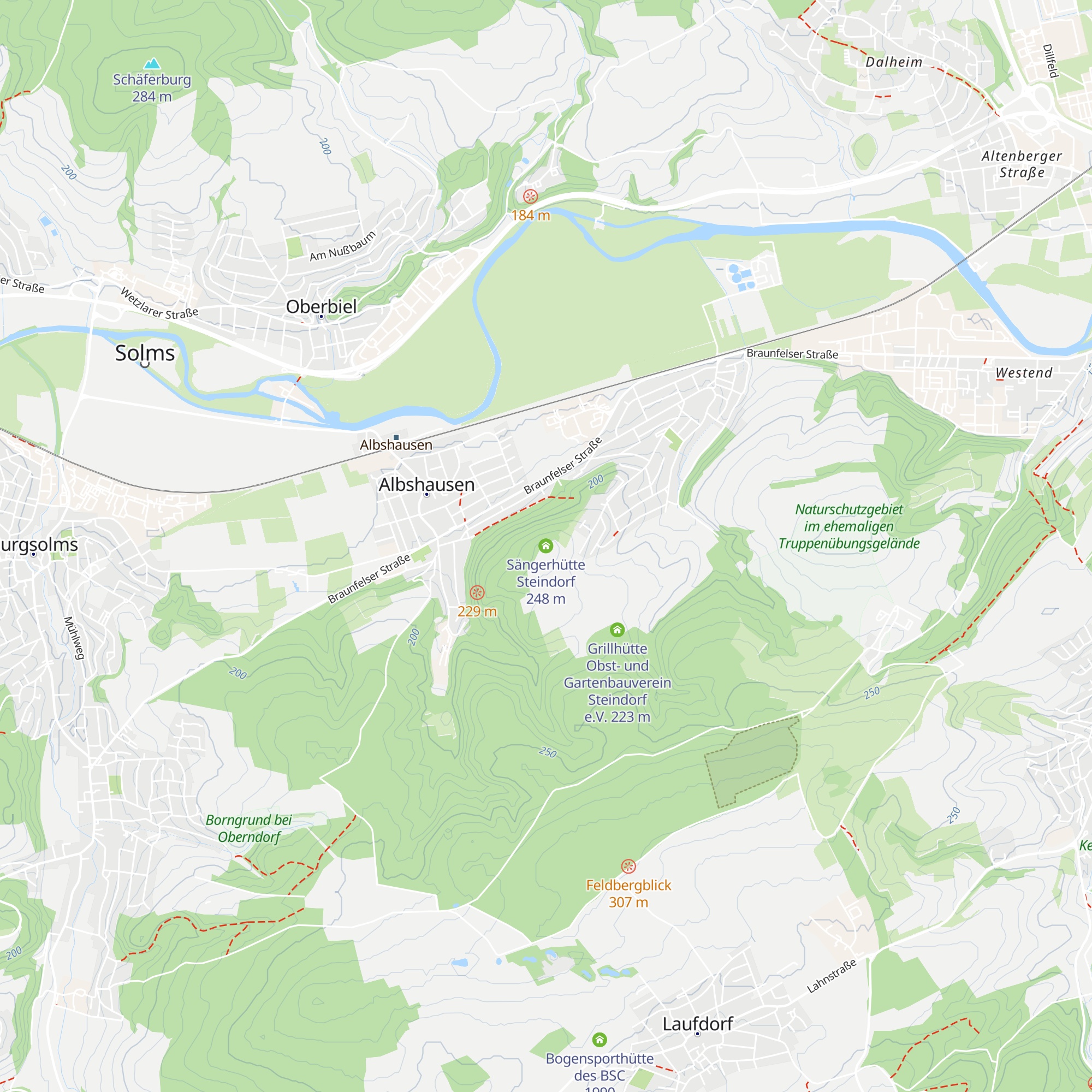 Sängerhütte Steindorf map