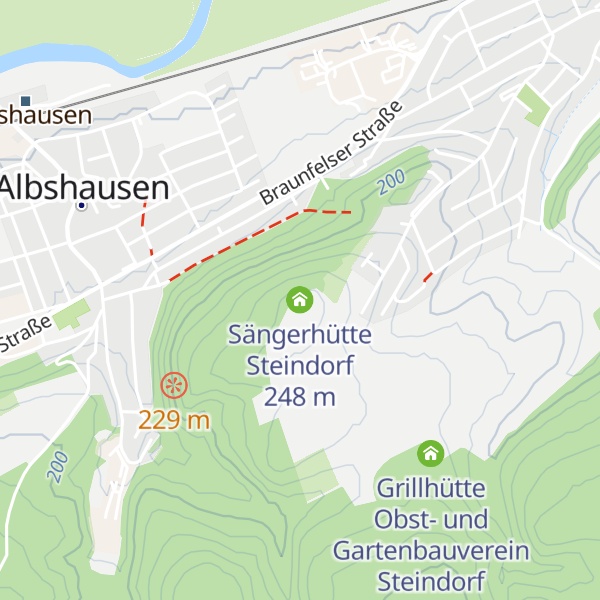 Map of Sängerhütte Steindorf