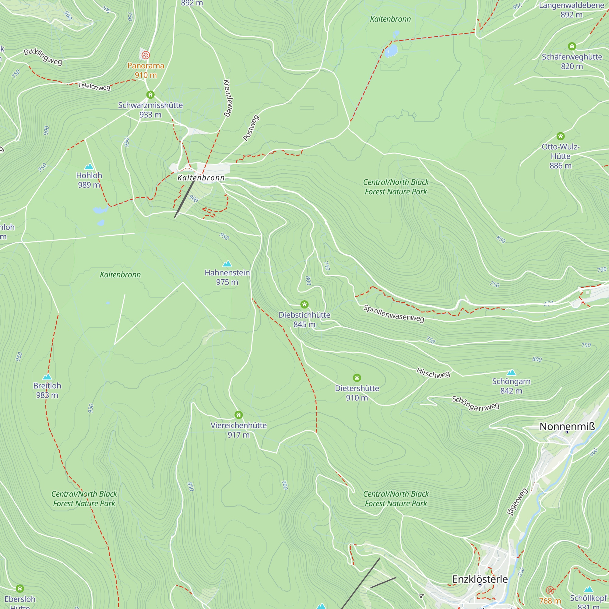 Diebstichhütte map