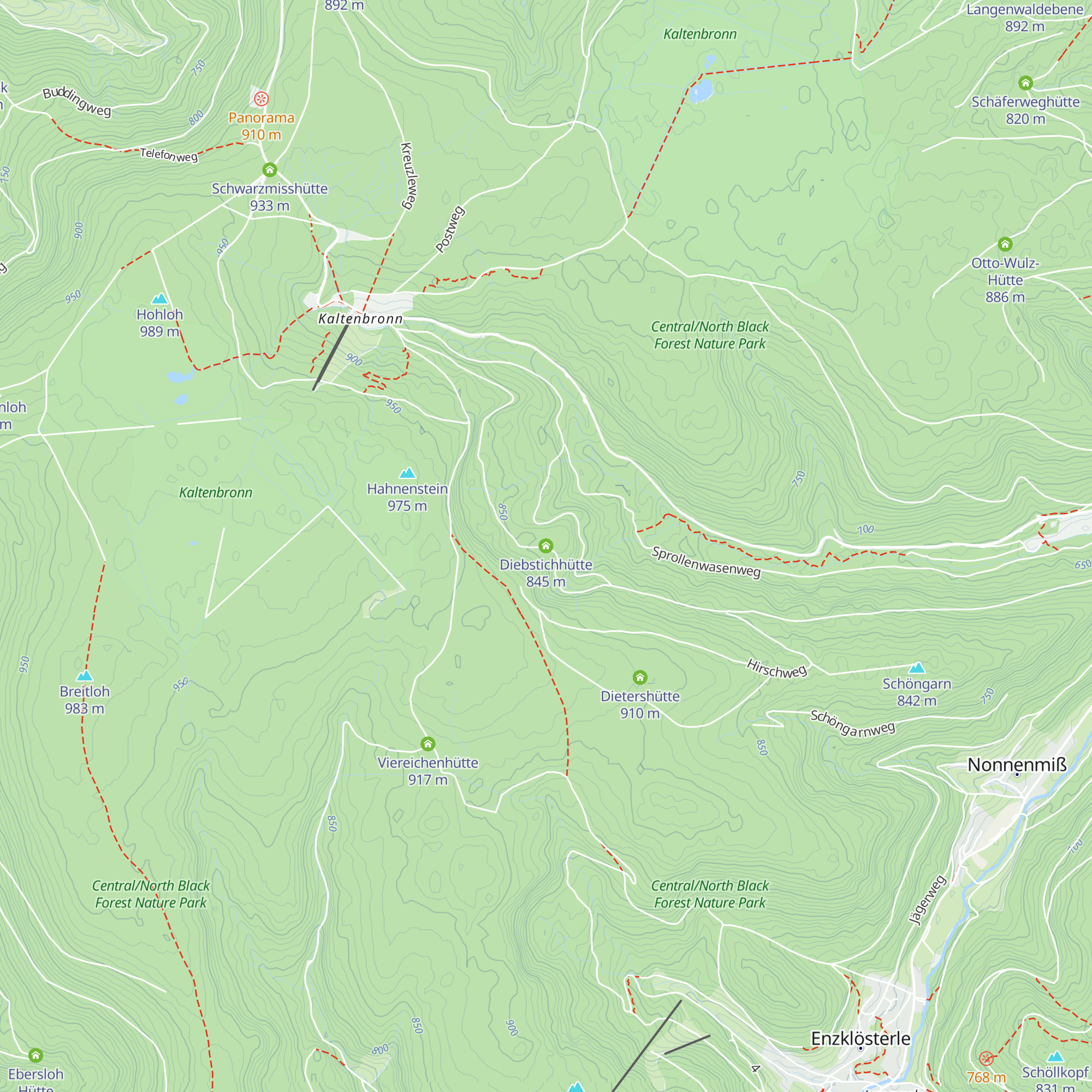 Diebstichhütte map
