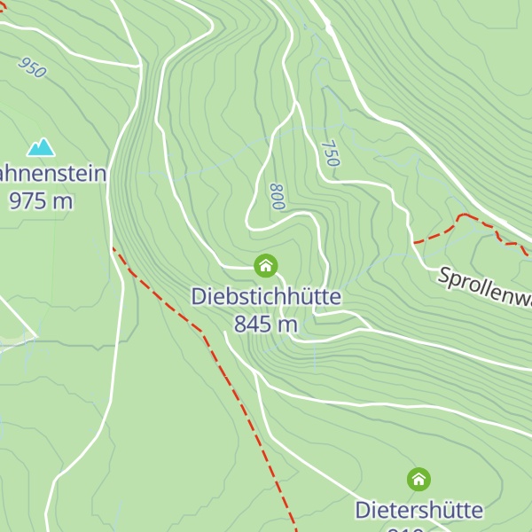 Map of Diebstichhütte