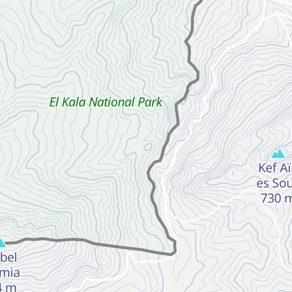 Map of Kef Tsabett