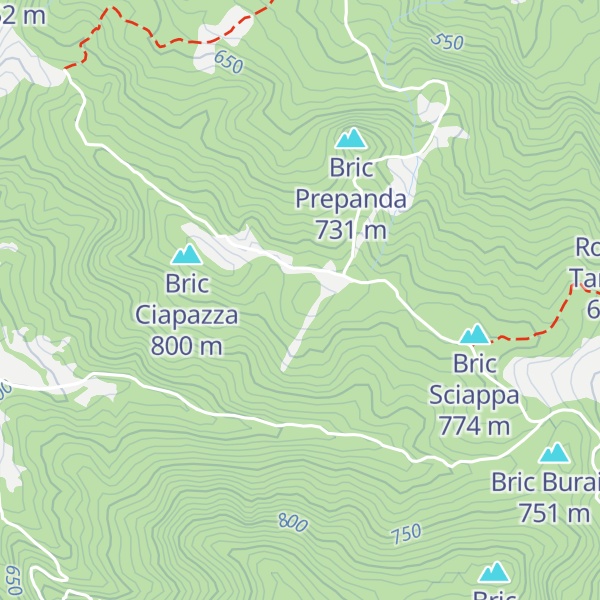 Map of Rocca della Ghingherina