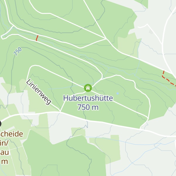 Map of Hubertushütte