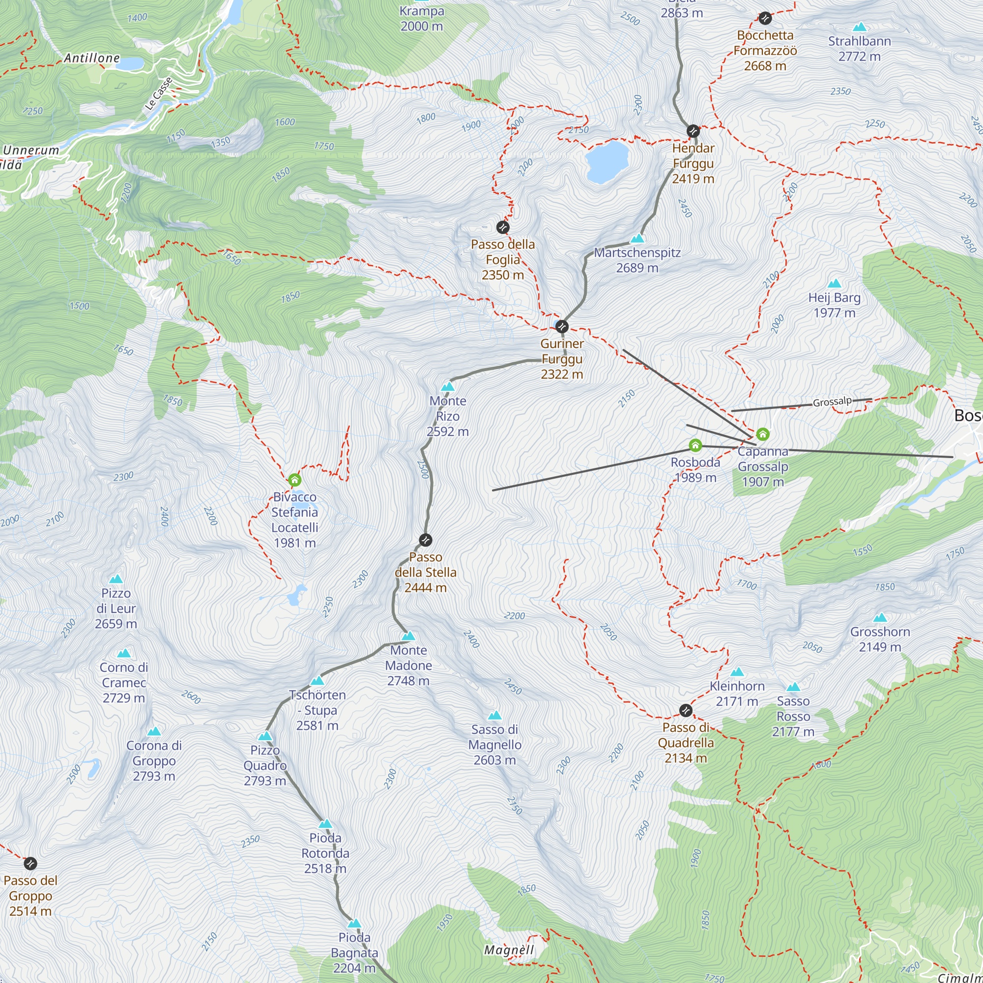 Rifugio Sonnenberg map