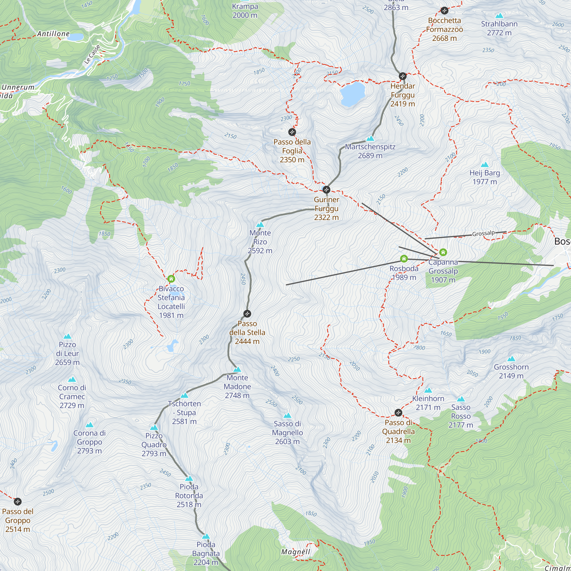 Rifugio Sonnenberg map