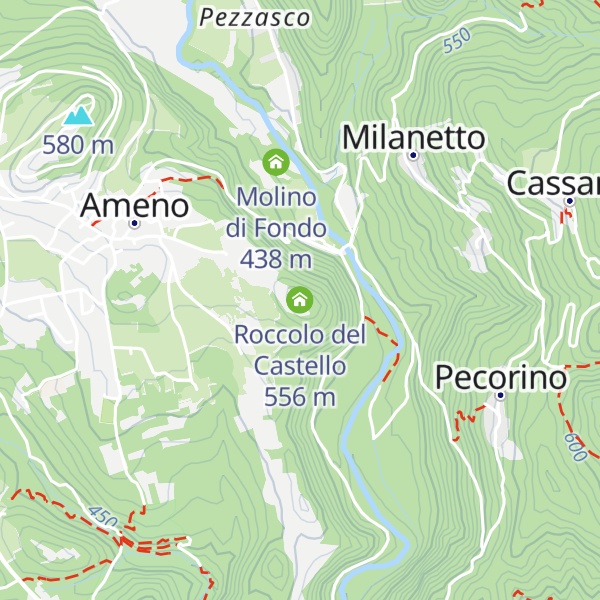 Map of Roccolo del Castello