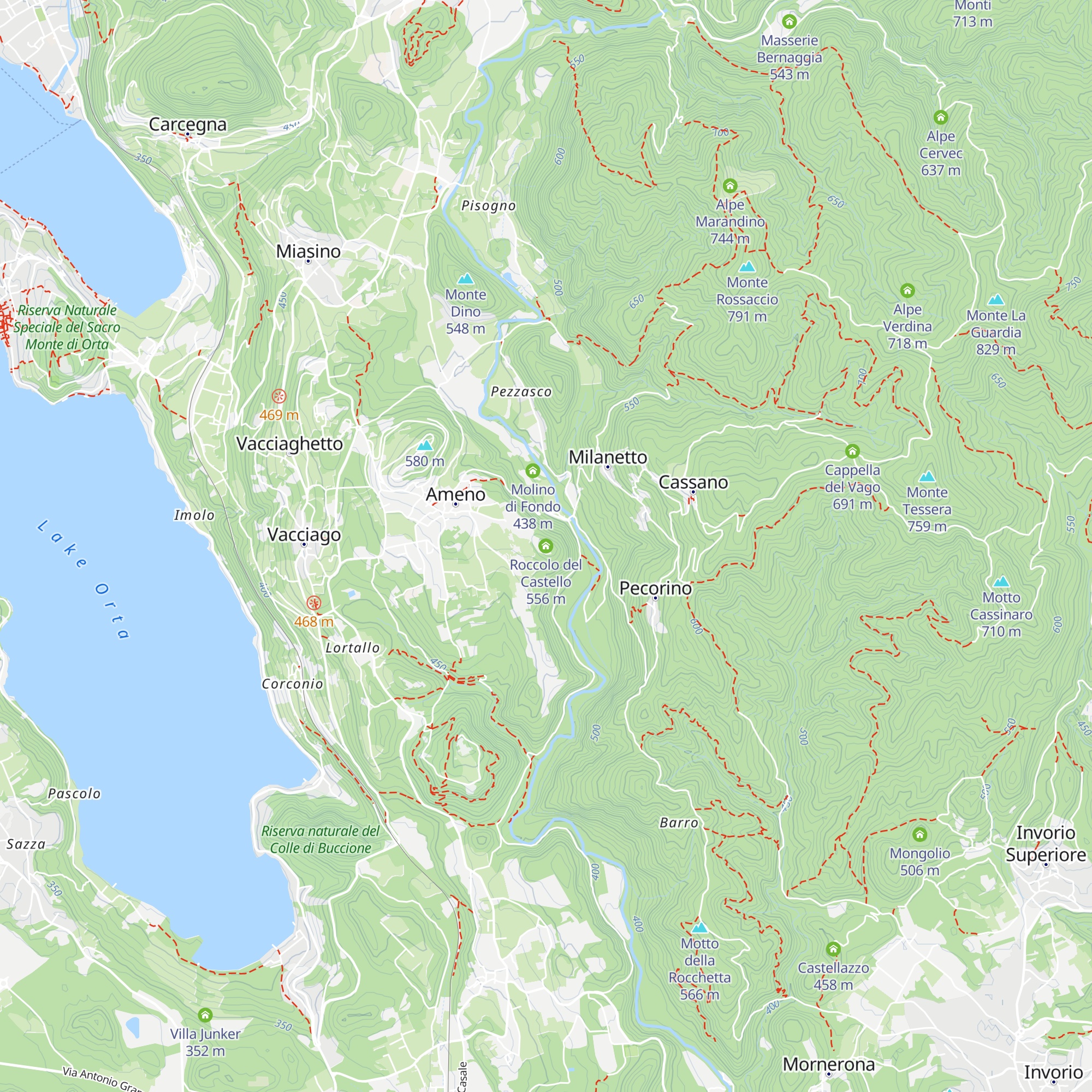 Roccolo del Castello map