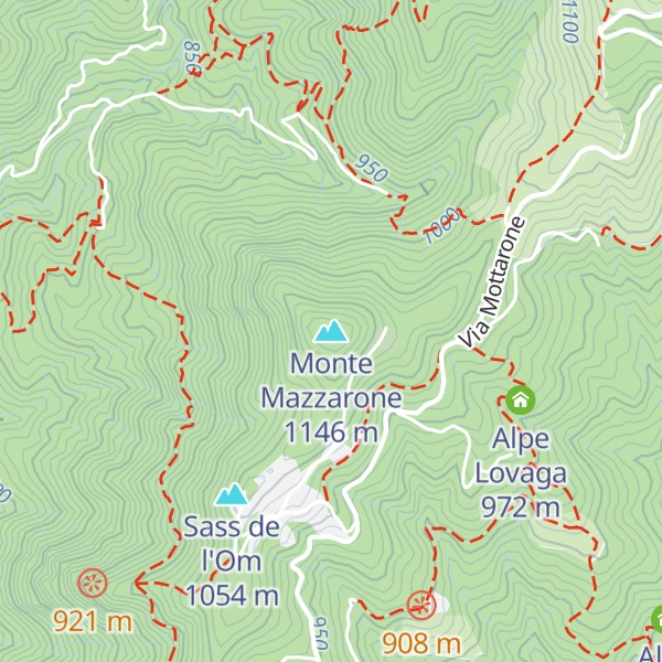 Map of Monte Mazzarone