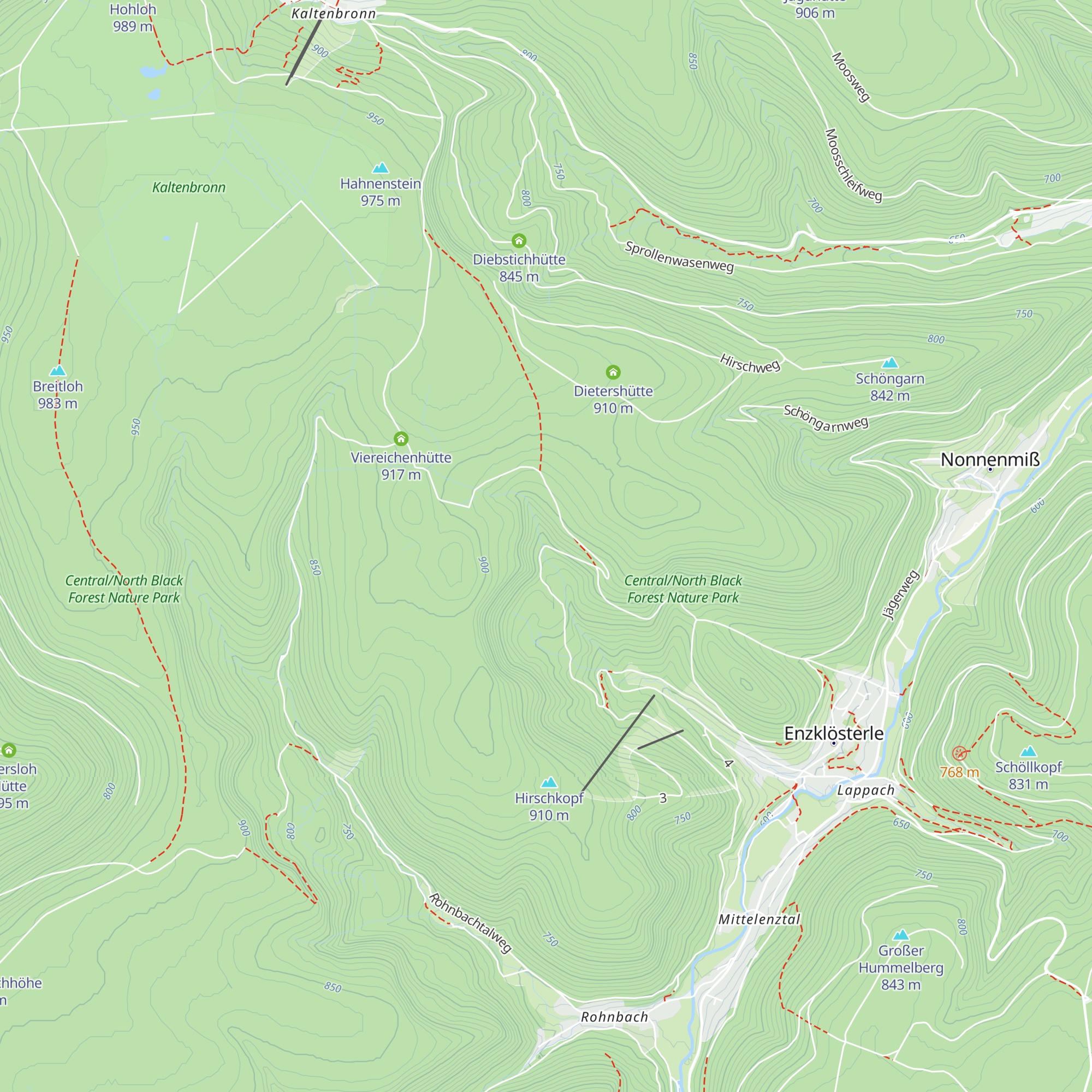 Rindenhütte map
