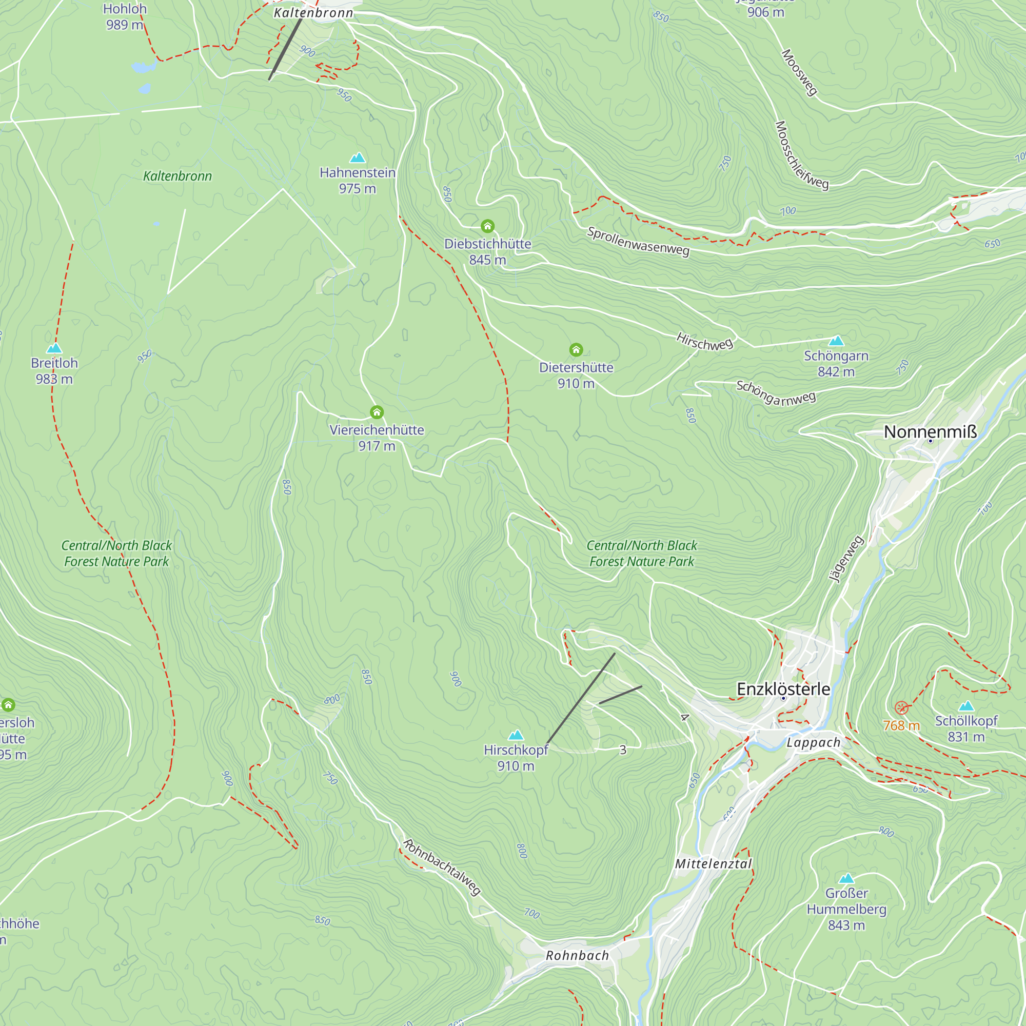 Rindenhütte map