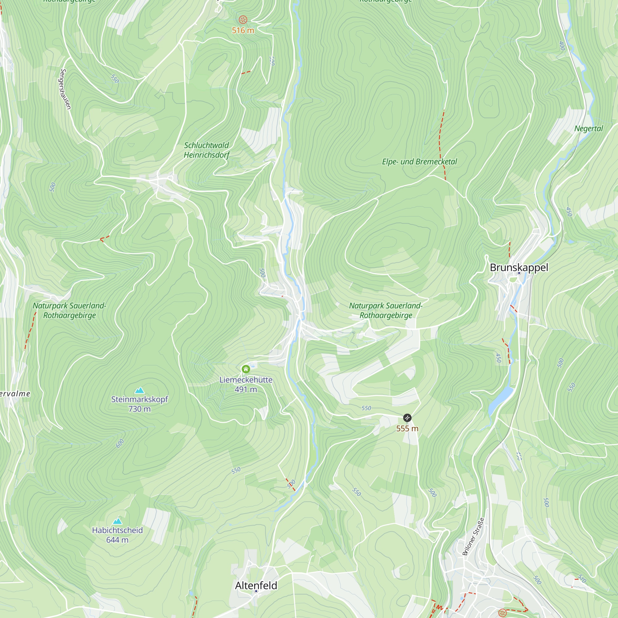 Ferienhaus Mörkens Hütte map