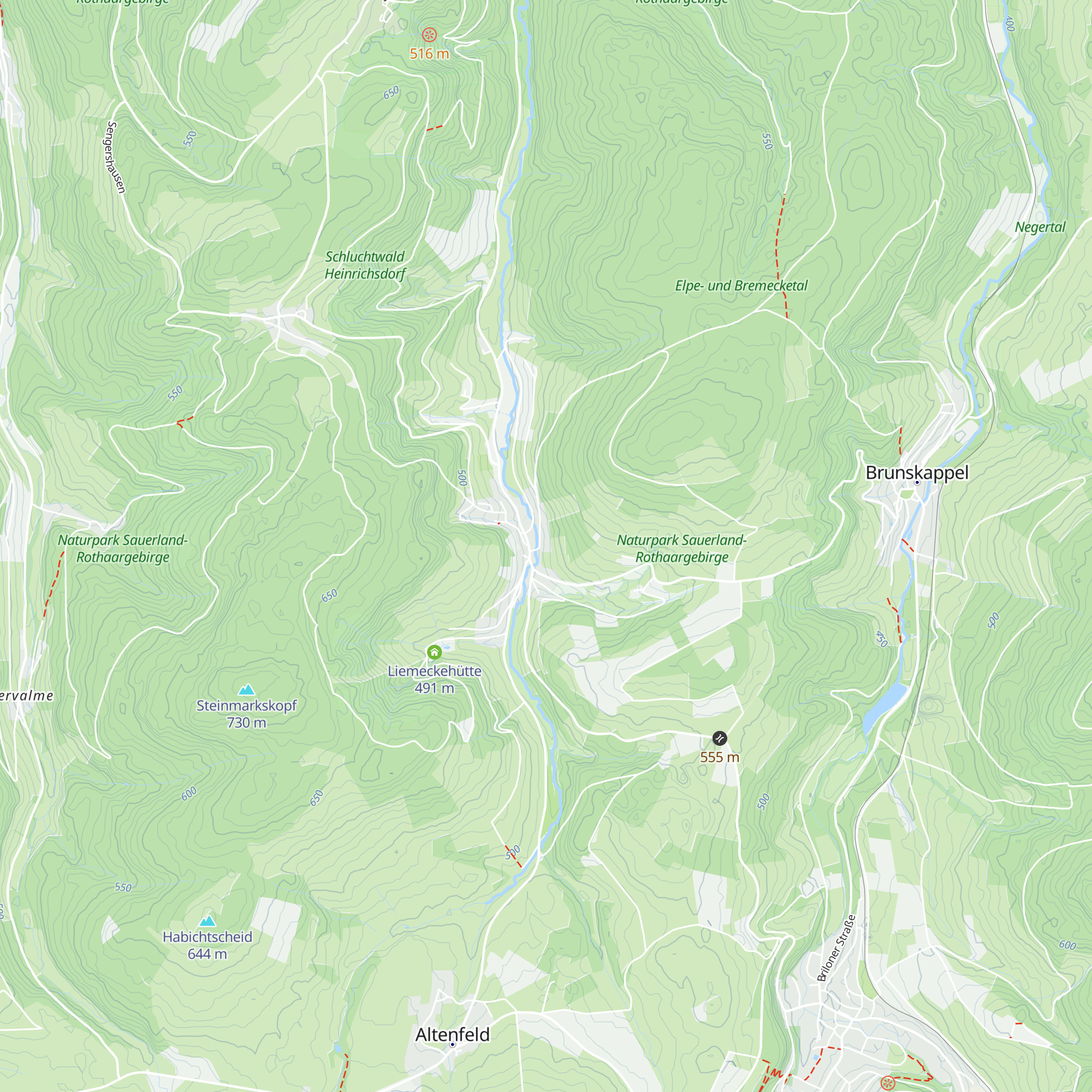 Ferienhaus Mörkens Hütte map
