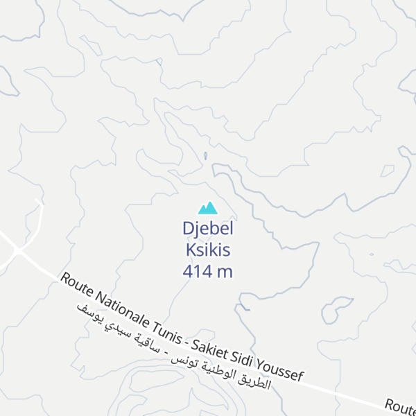 Map of Djebel Ksikis