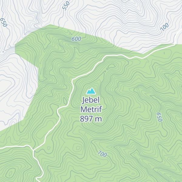 Map of Jebel Metrif