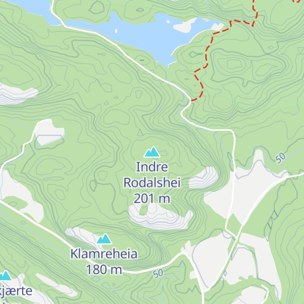 Map of Indre Rodalshei
