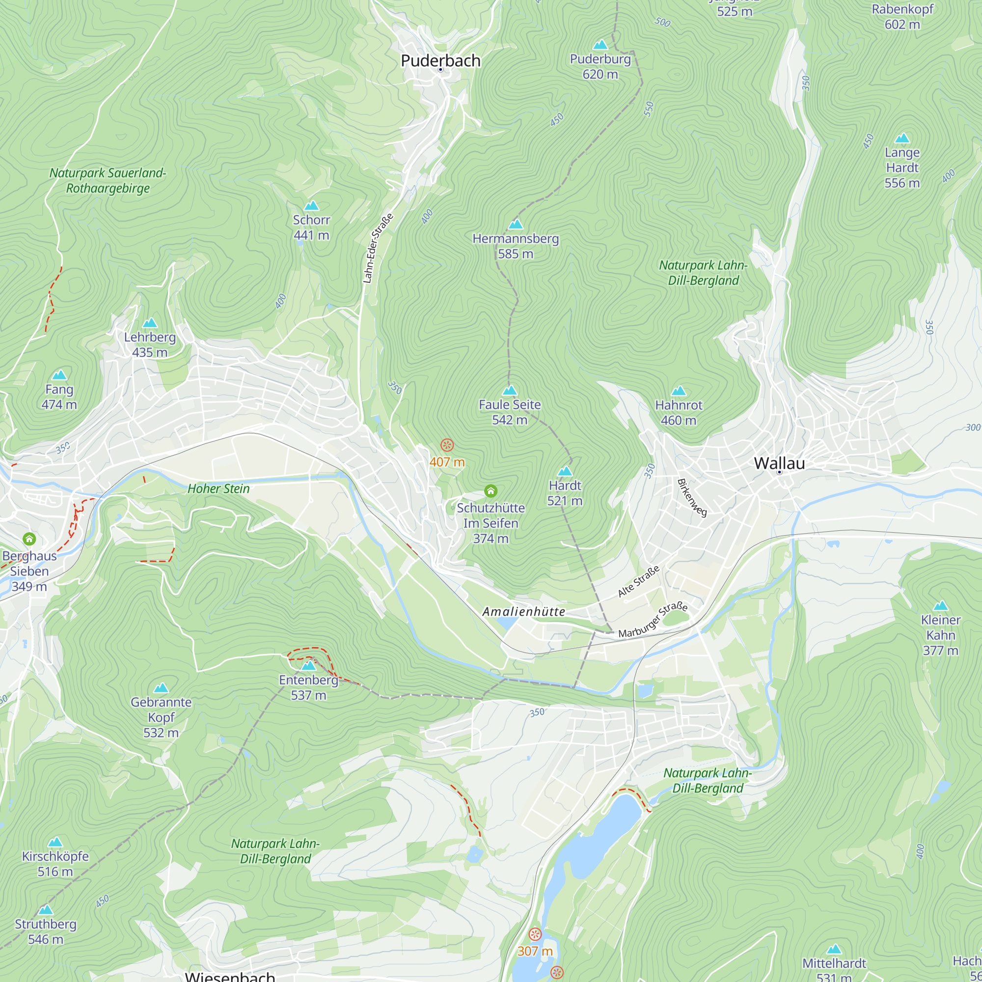 Schutzhütte Im Seifen map