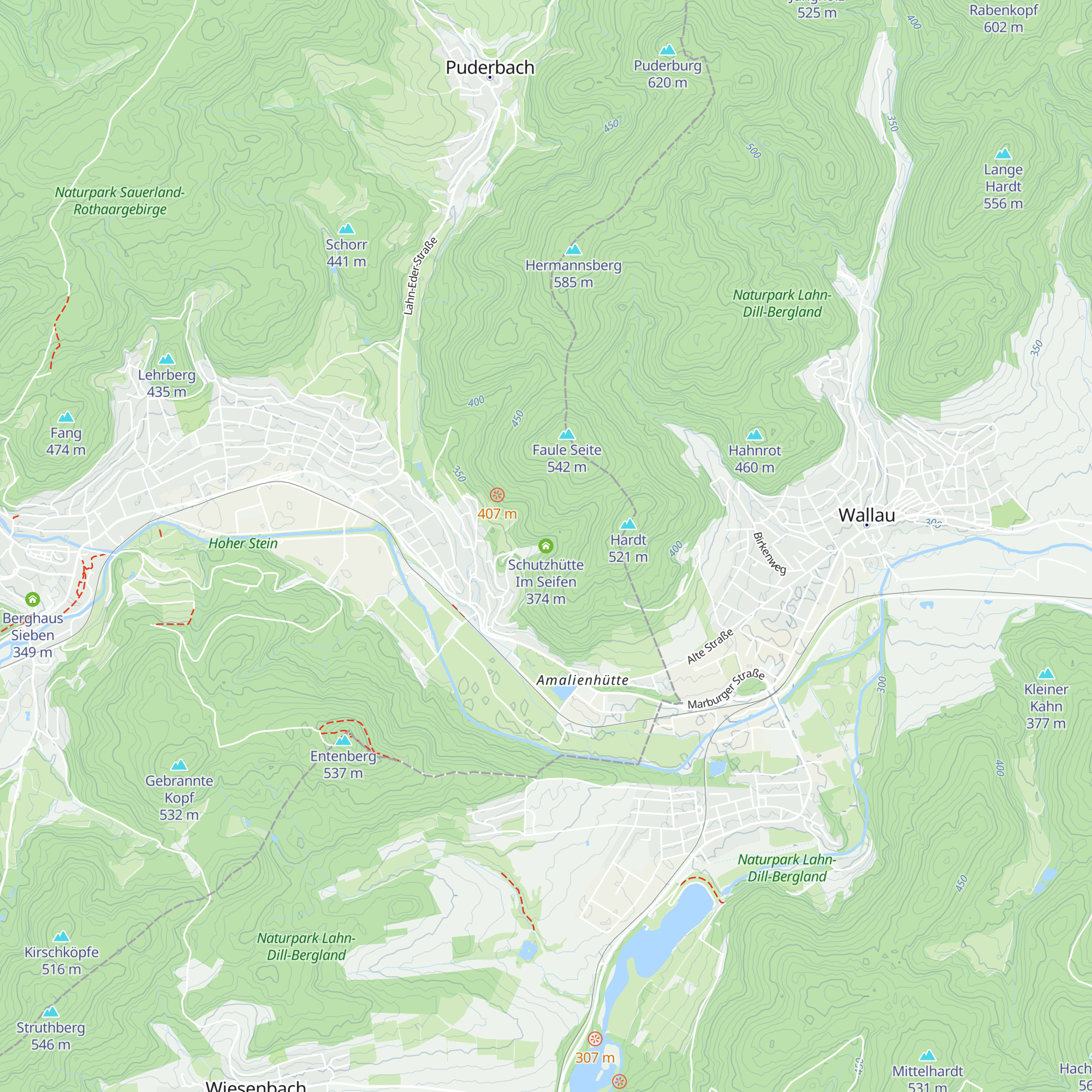 Schutzhütte Im Seifen map
