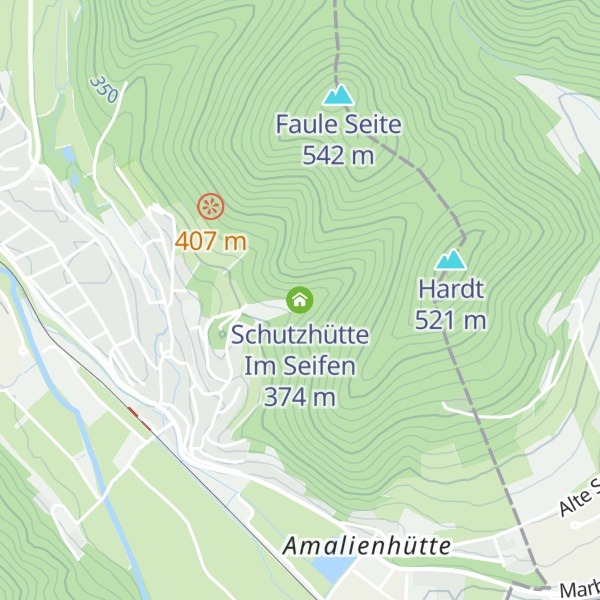 Map of Schutzhütte Im Seifen