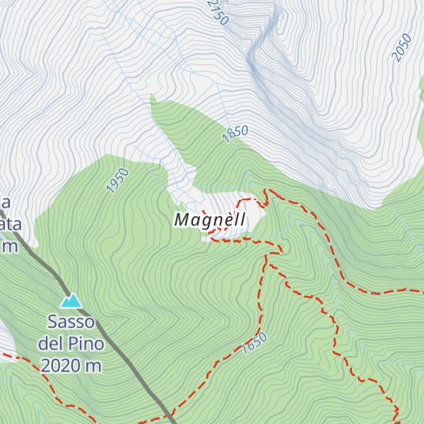 Map of Bivacco A. Magnello