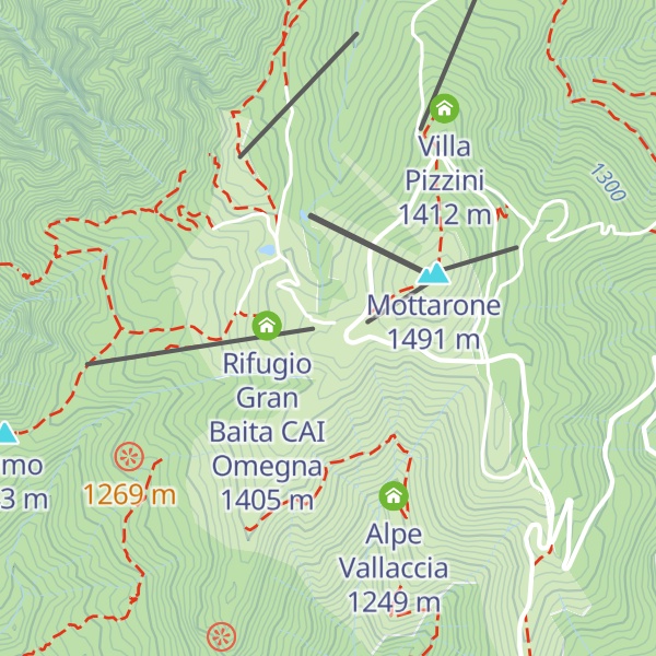 Map of Rifugio Genziana