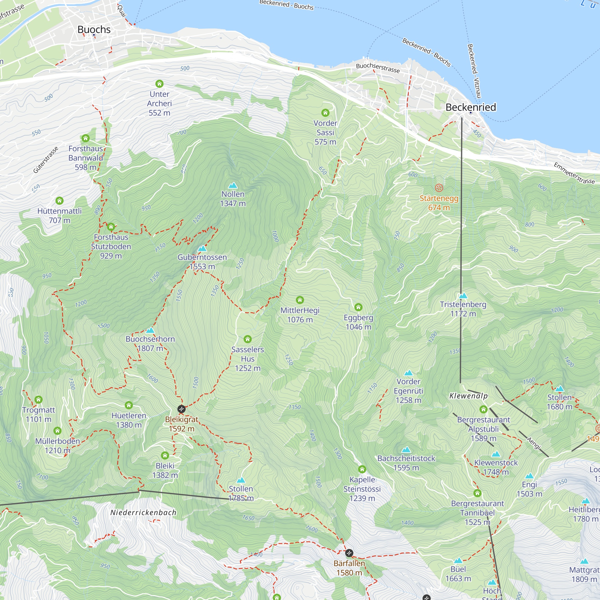 MittlerHegi map