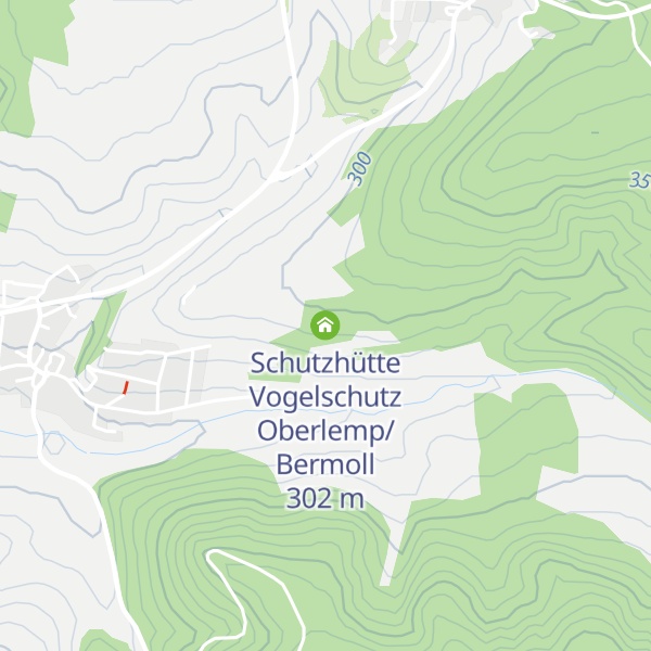 Map of Schutzhütte Vogelschutz Oberlemp/Bermoll