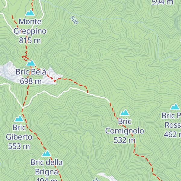 Map of Bric Cascinotto
