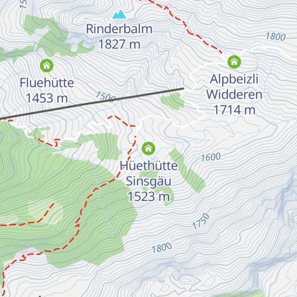 Map of Hüethütte Sinsgäu