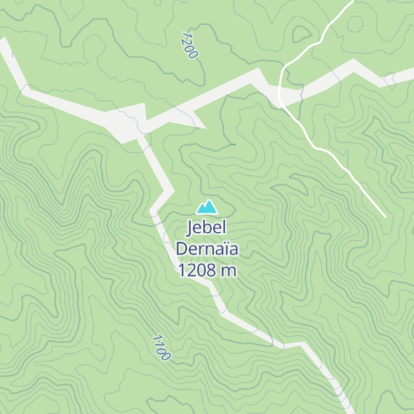 Map of Jebel Dernaïa