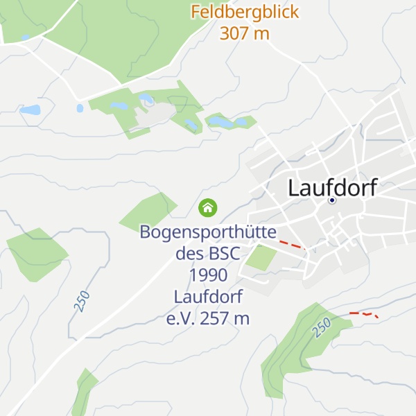 Map of Bogensporthütte des BSC 1990 Laufdorf e.V.