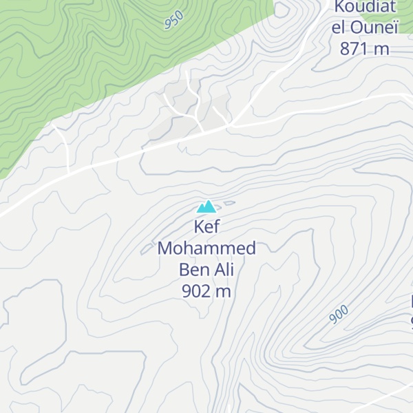 Map of Kef Mohammed Ben Ali
