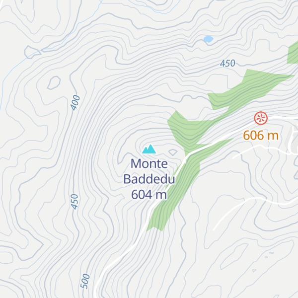 Map of Monte Baddedu