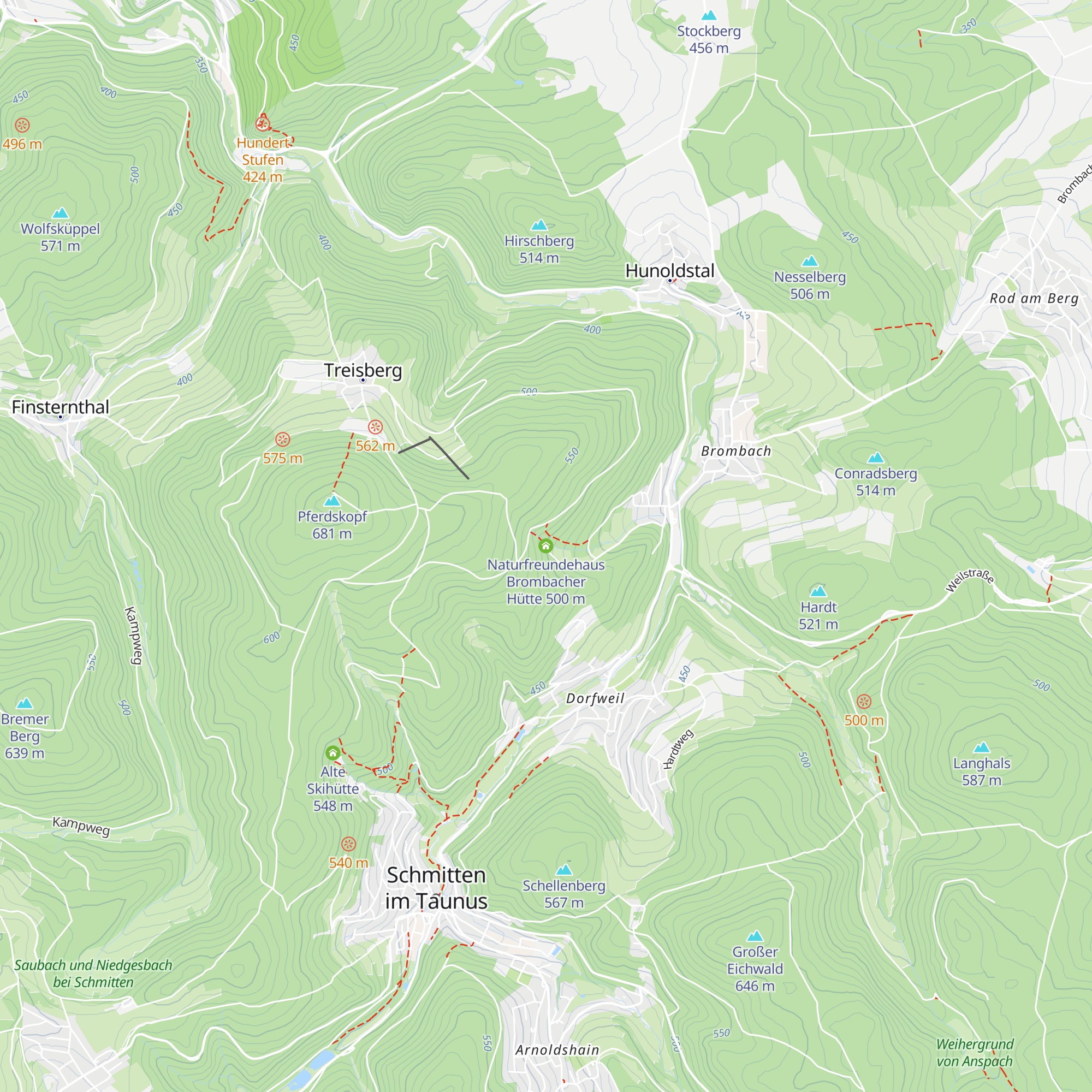 Naturfreundehaus Brombacher Hütte map