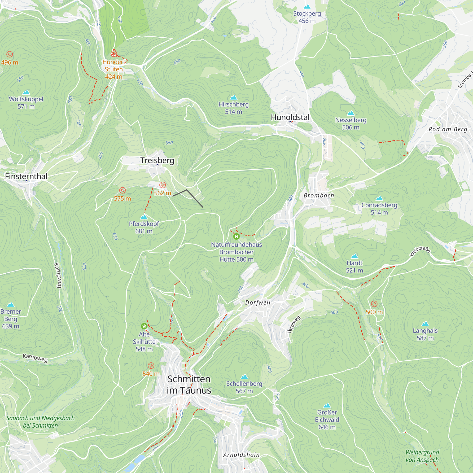 Naturfreundehaus Brombacher Hütte map