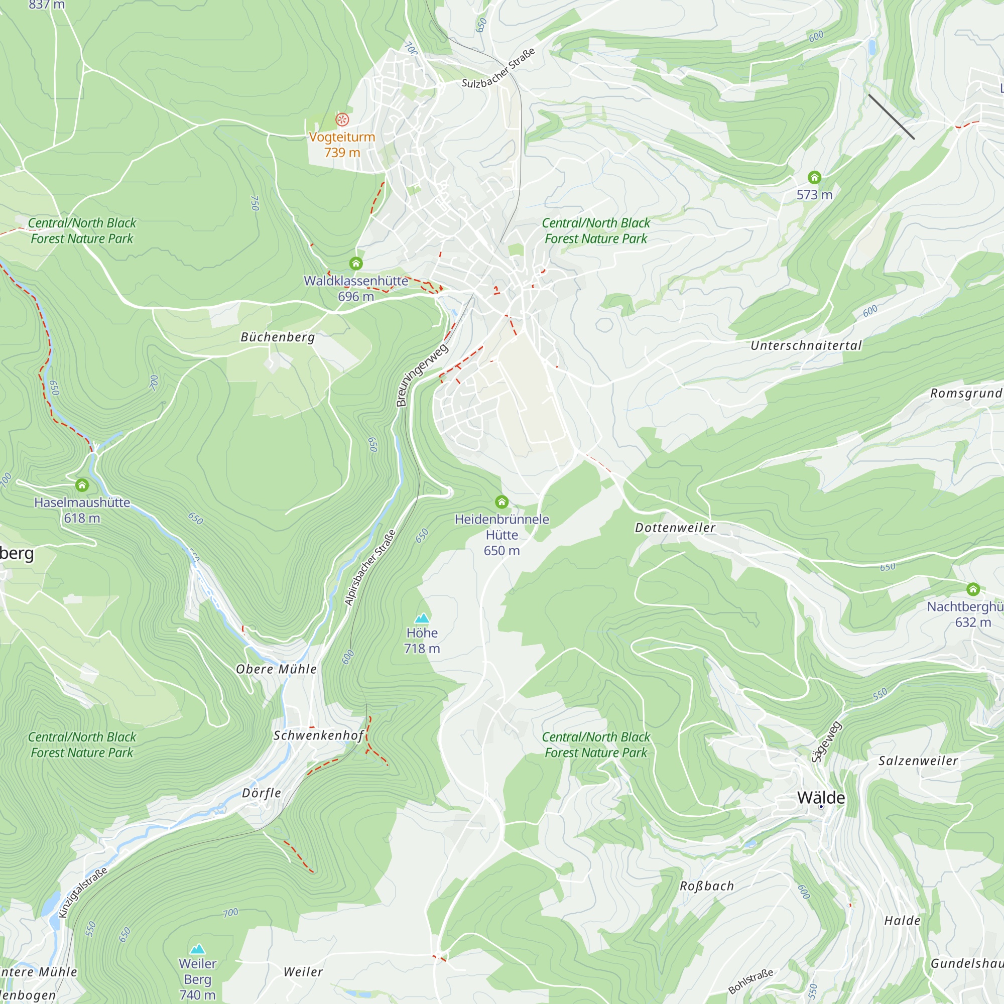 Heidenbrünnele Hütte map