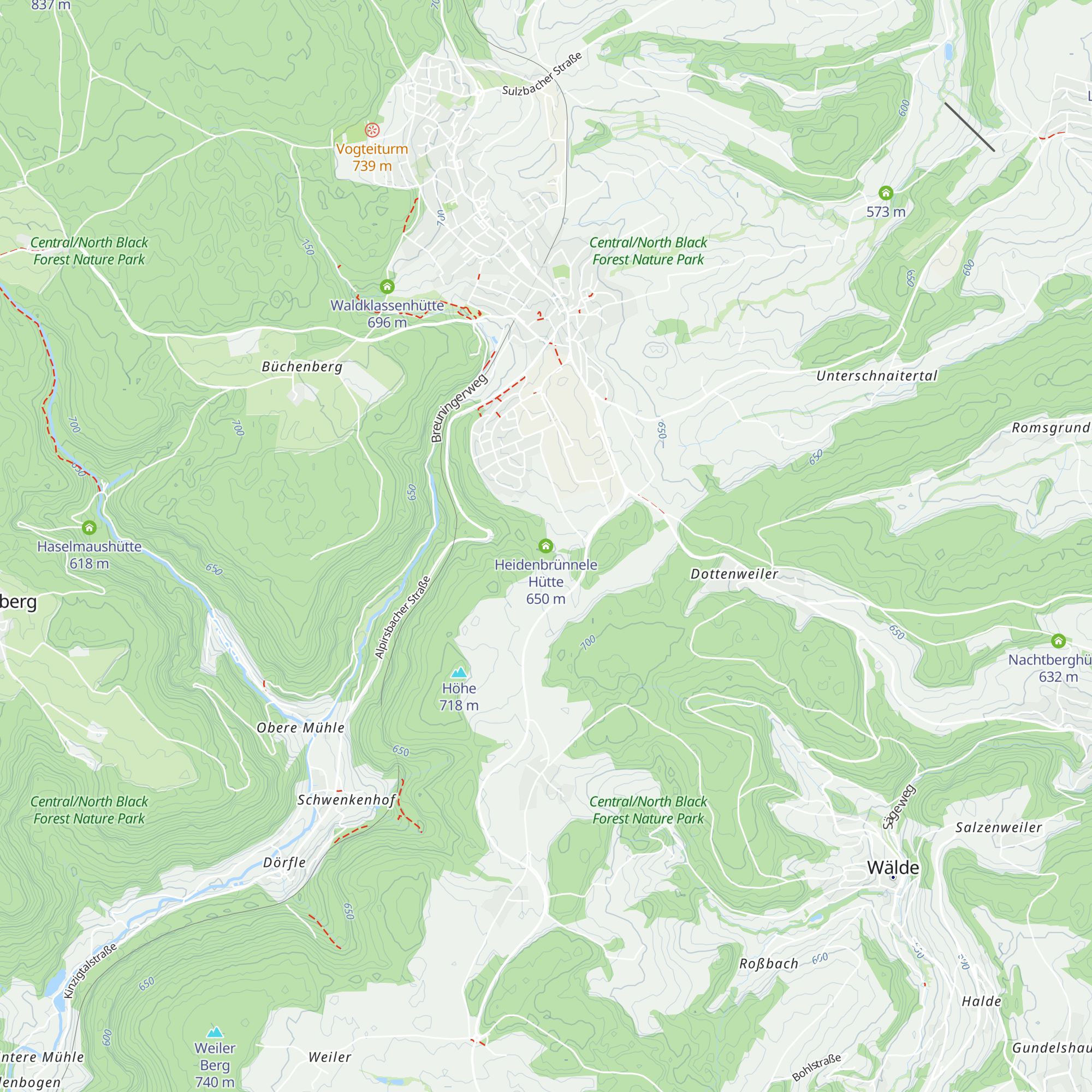 Heidenbrünnele Hütte map