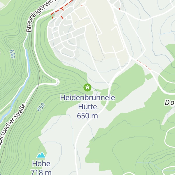 Map of Heidenbrünnele Hütte