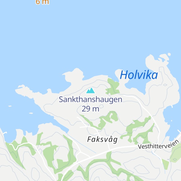 Map of Sankthanshaugen