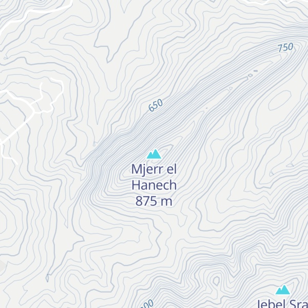 Map of Mjerr el Hanech