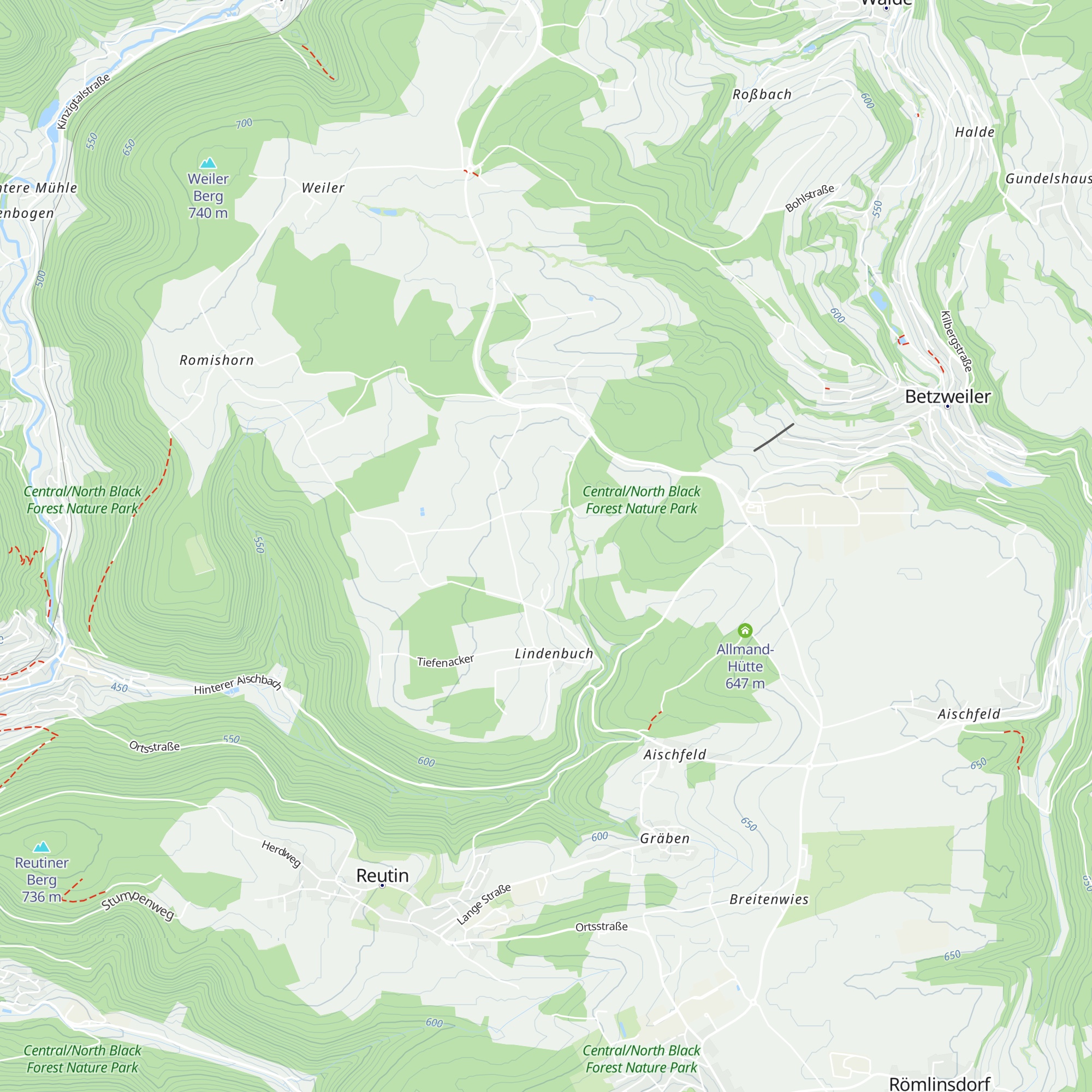 Hütte map