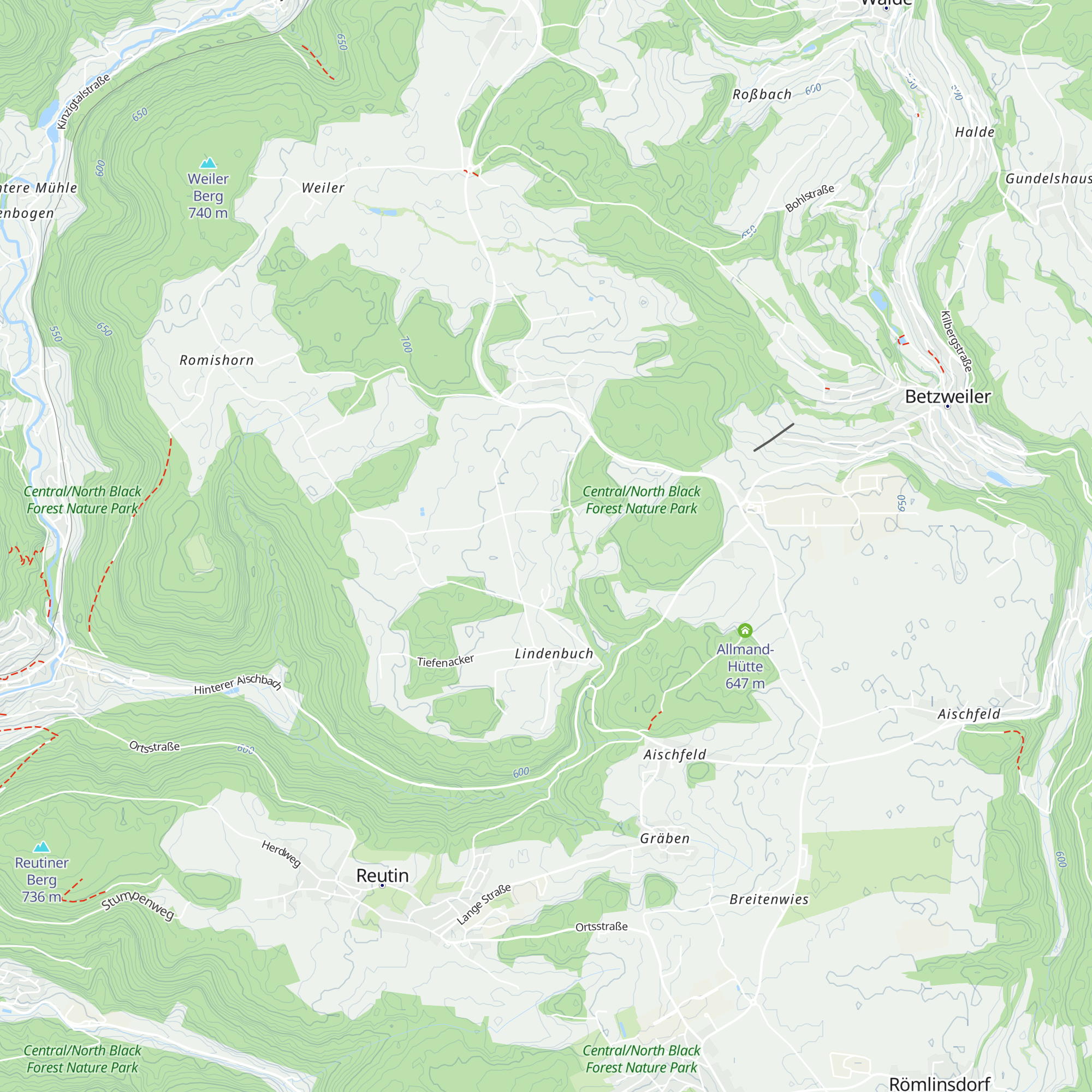 Hütte map