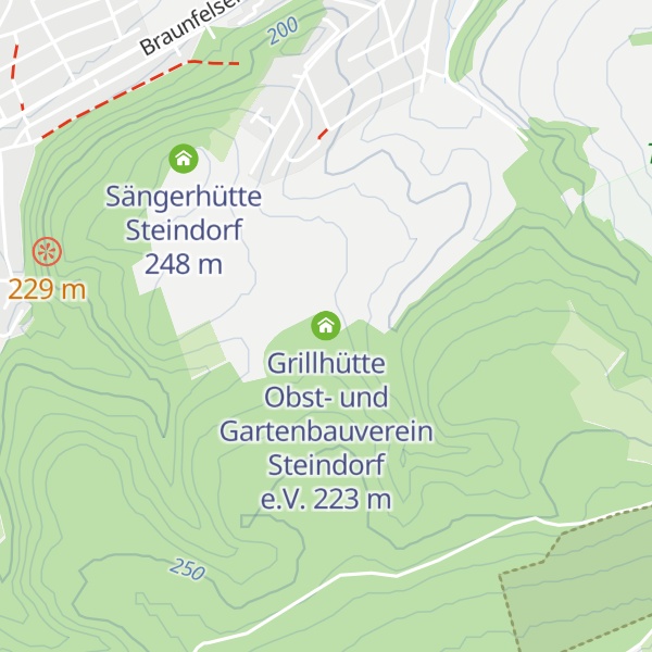 Map of Grillhütte Obst- und Gartenbauverein Steindorf e.V.