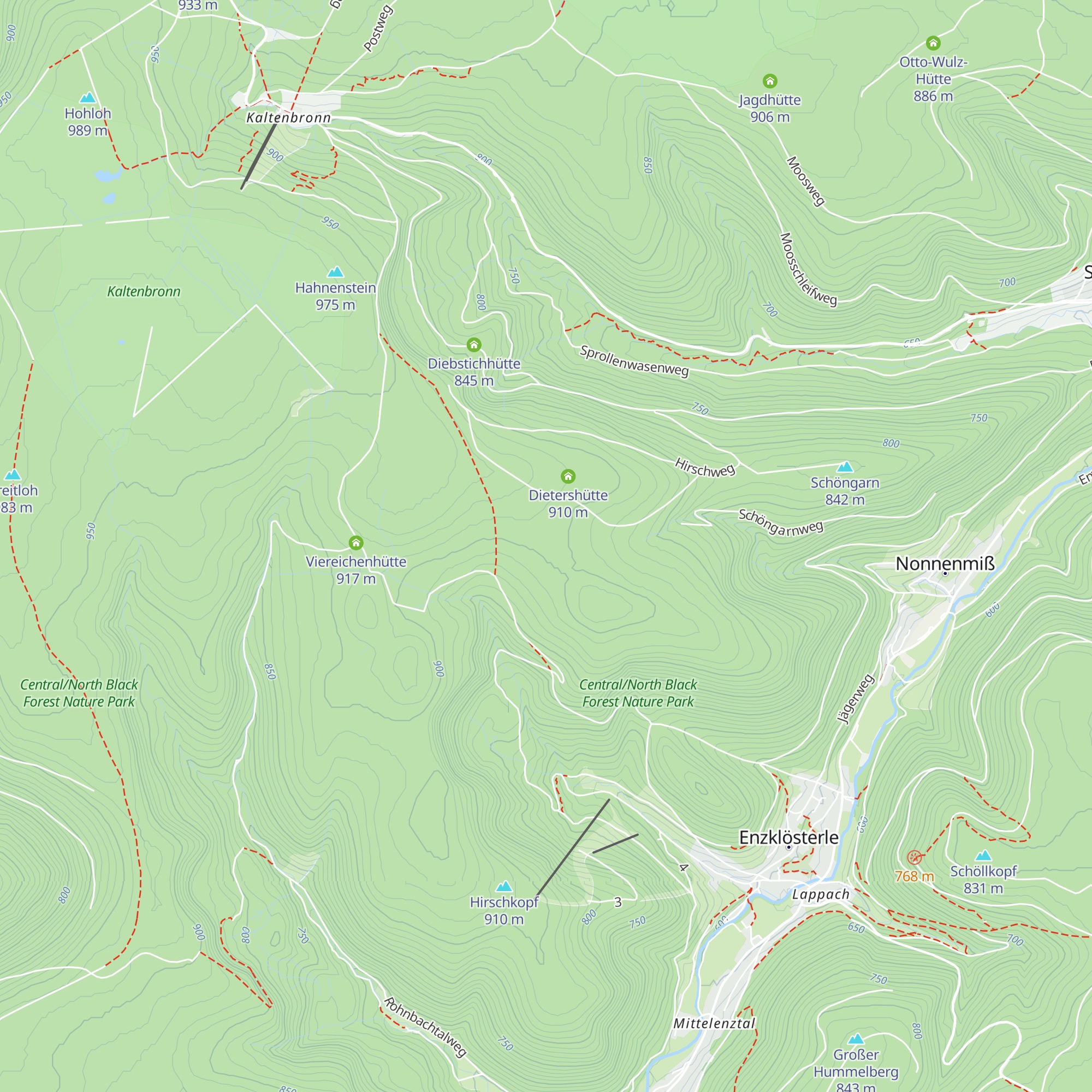 Schneeschleifhütte map