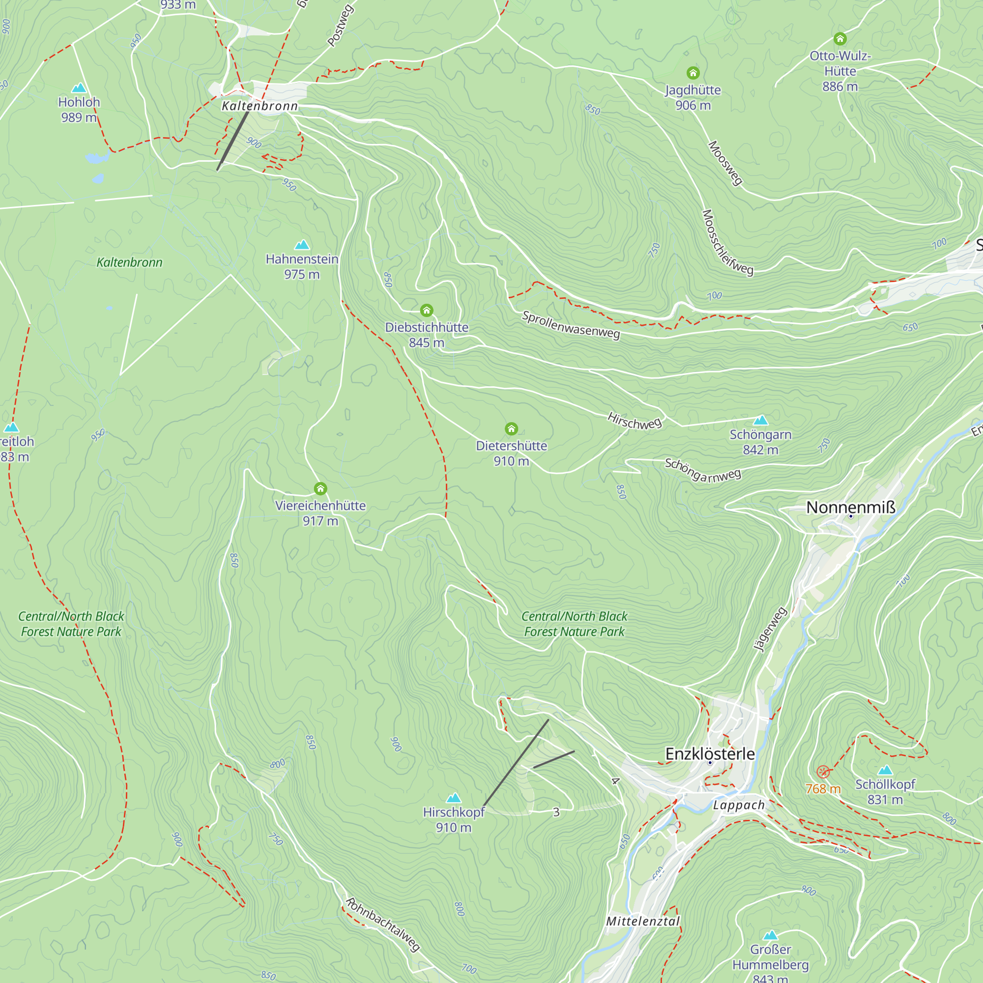 Schneeschleifhütte map