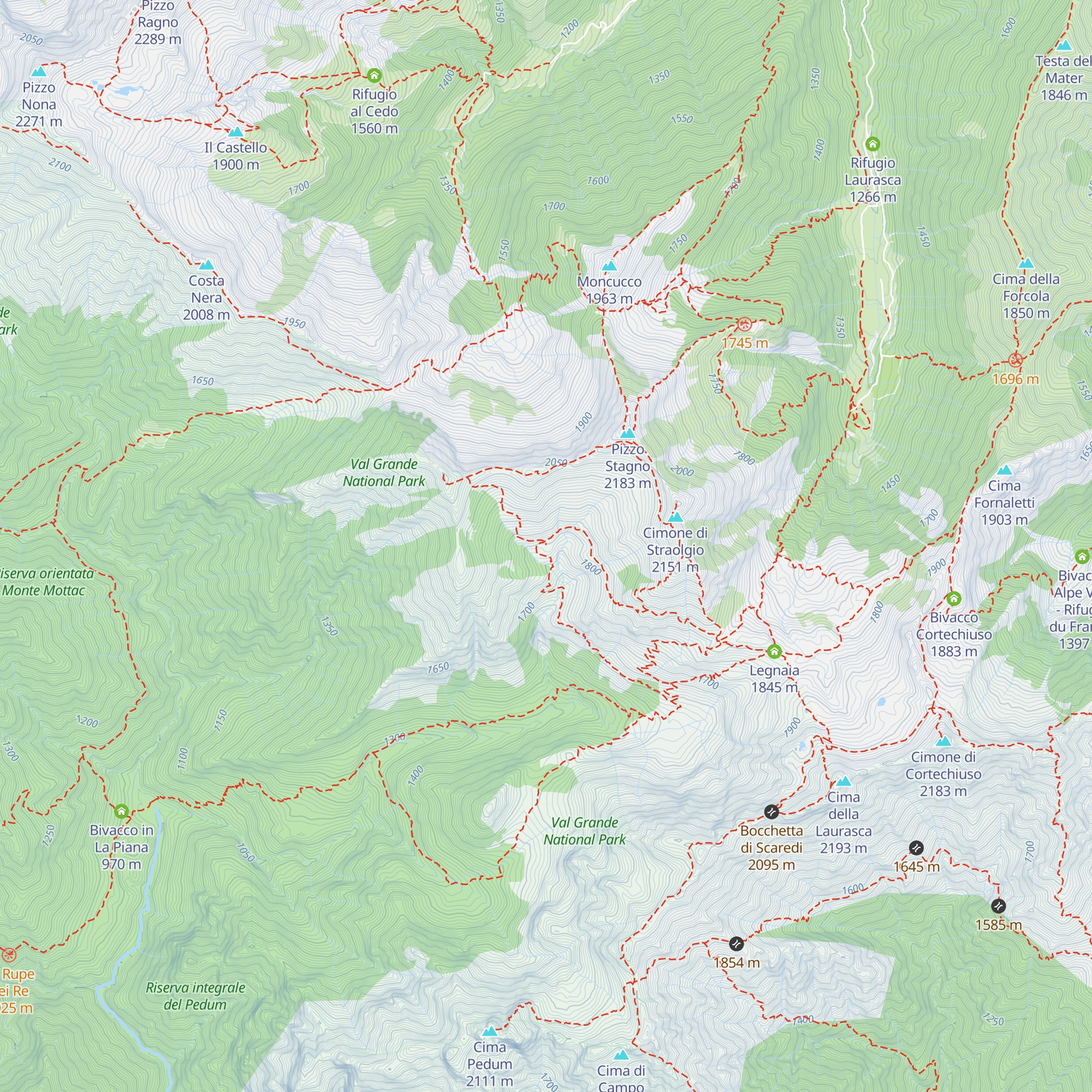 Bivacco Alpe Straolgio map