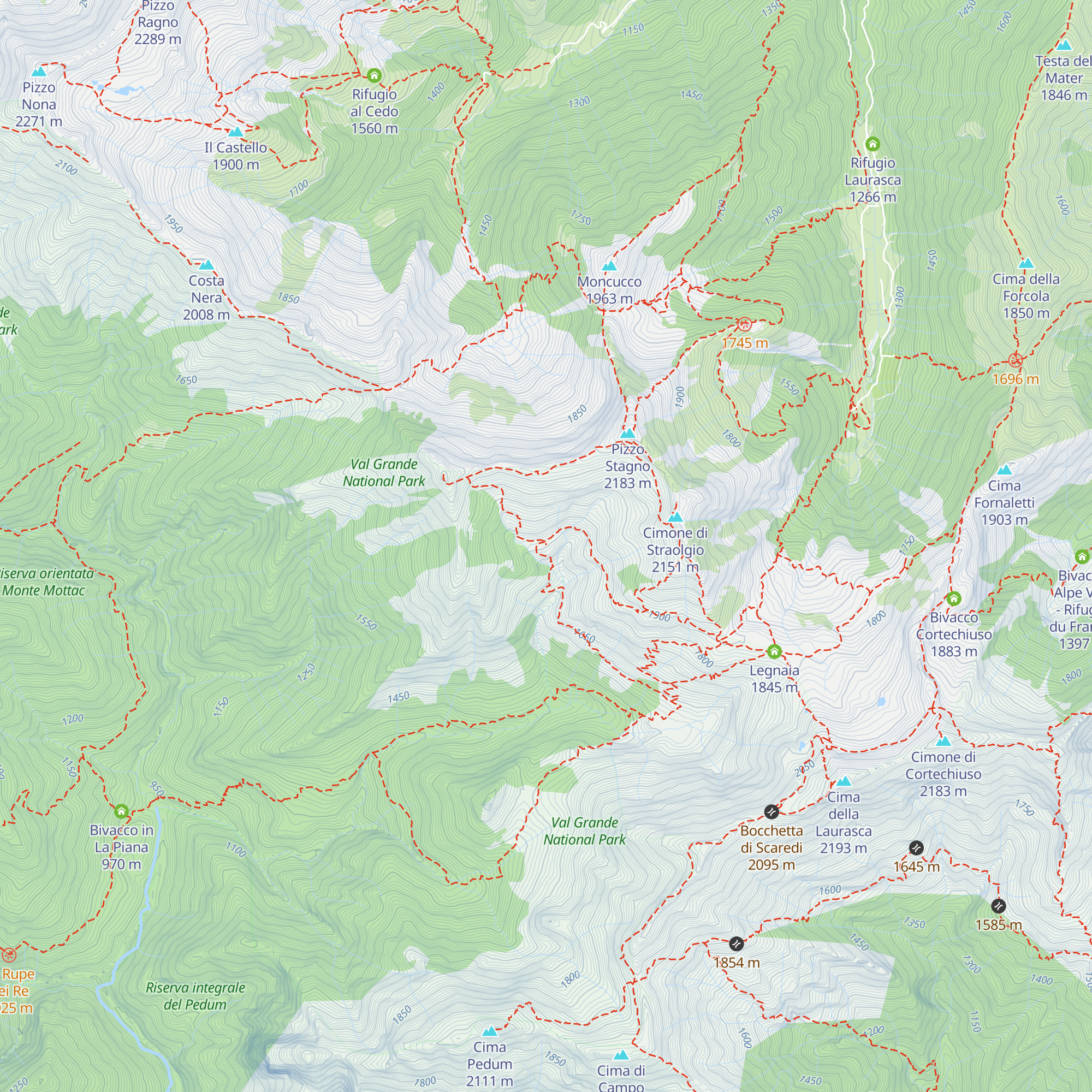 Bivacco Alpe Straolgio map